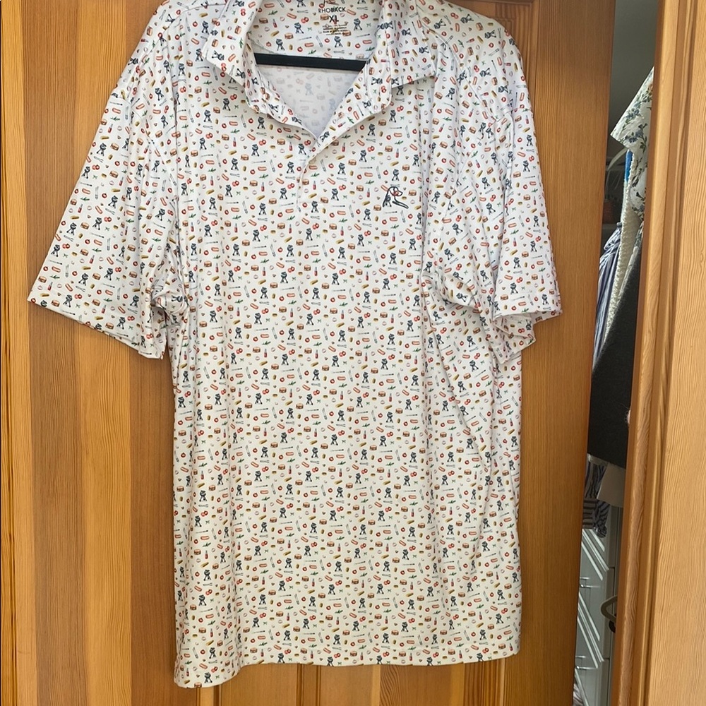 Men's White Patterned Shirt